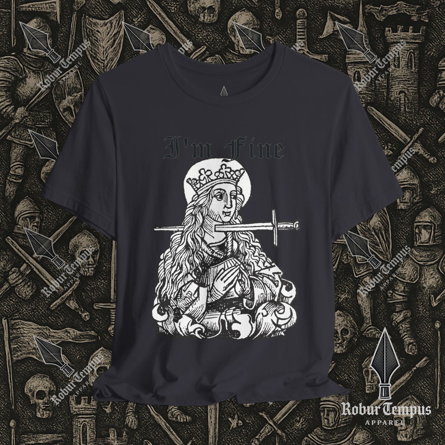 I'm Fine Dark Humor Graphic T-Shirt