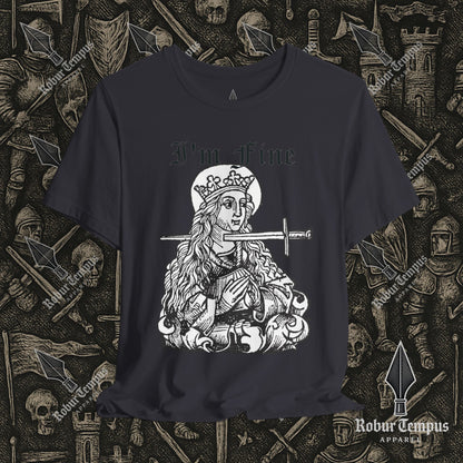 I'm Fine Dark Humor Graphic T-Shirt