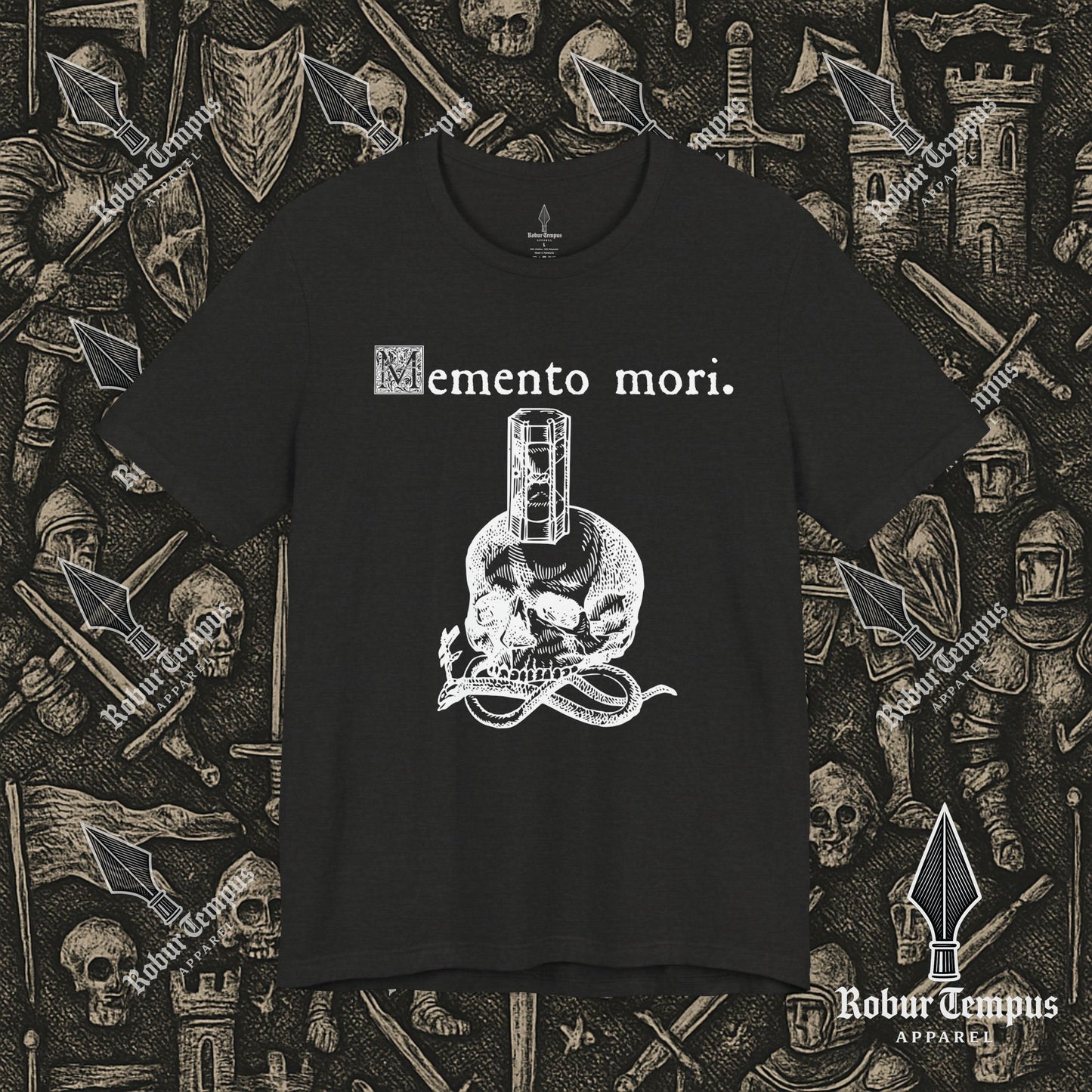 Memento Mori Skull Hourglass T-Shirt