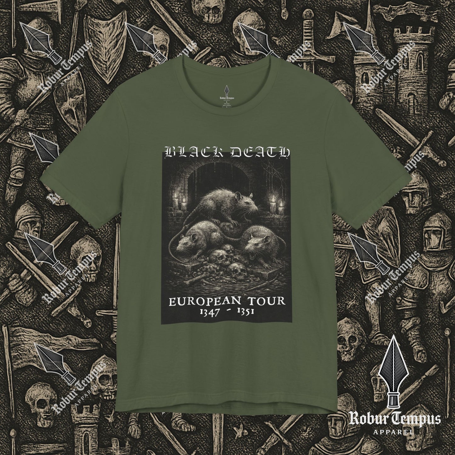 Black Death European Tour 2 Graphic T-Shirt