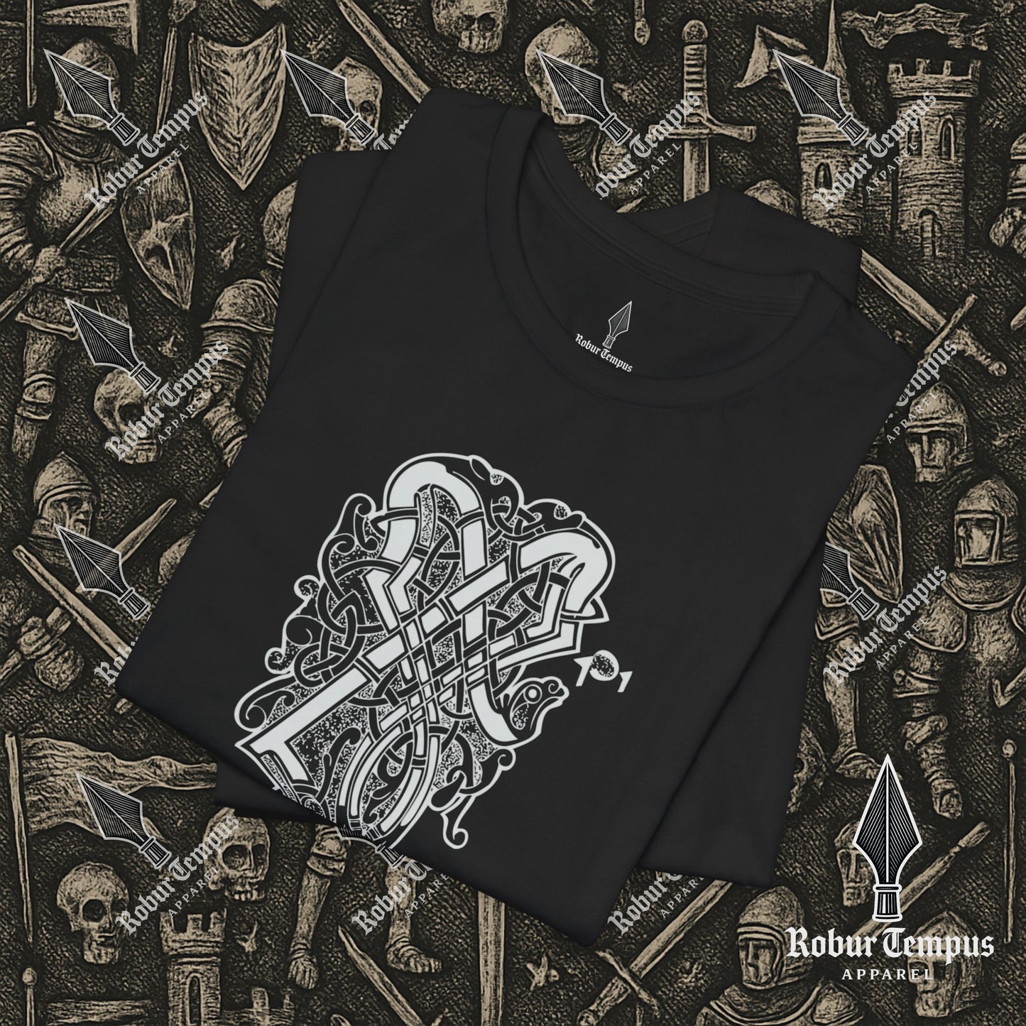 Nordic Dragon Pattern T-Shirt
