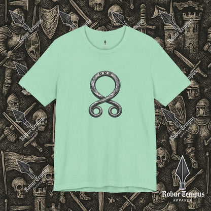 Steel Troll Cross Norse Charm Graphic T-Shirt