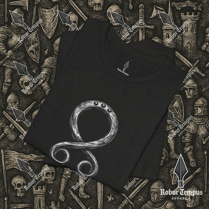 Steel Troll Cross Norse Charm Graphic T-Shirt