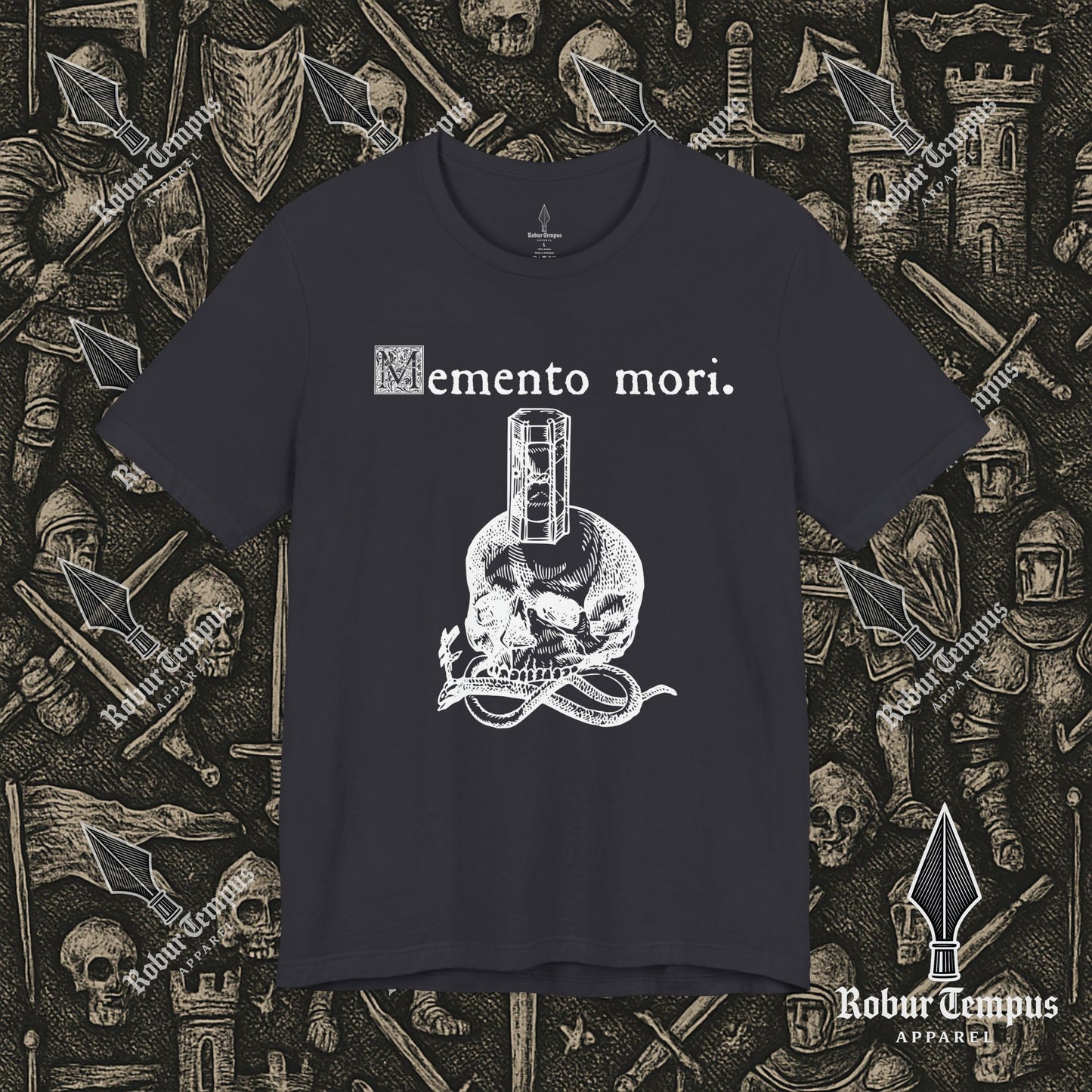 Memento Mori Skull Hourglass T-Shirt