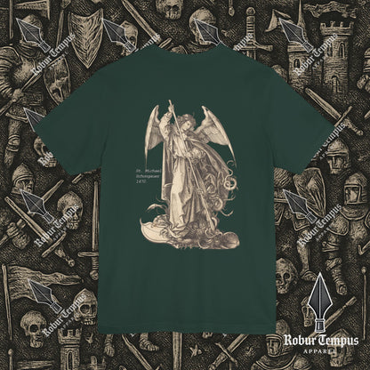 St Michael Schongauer back print T-Shirt