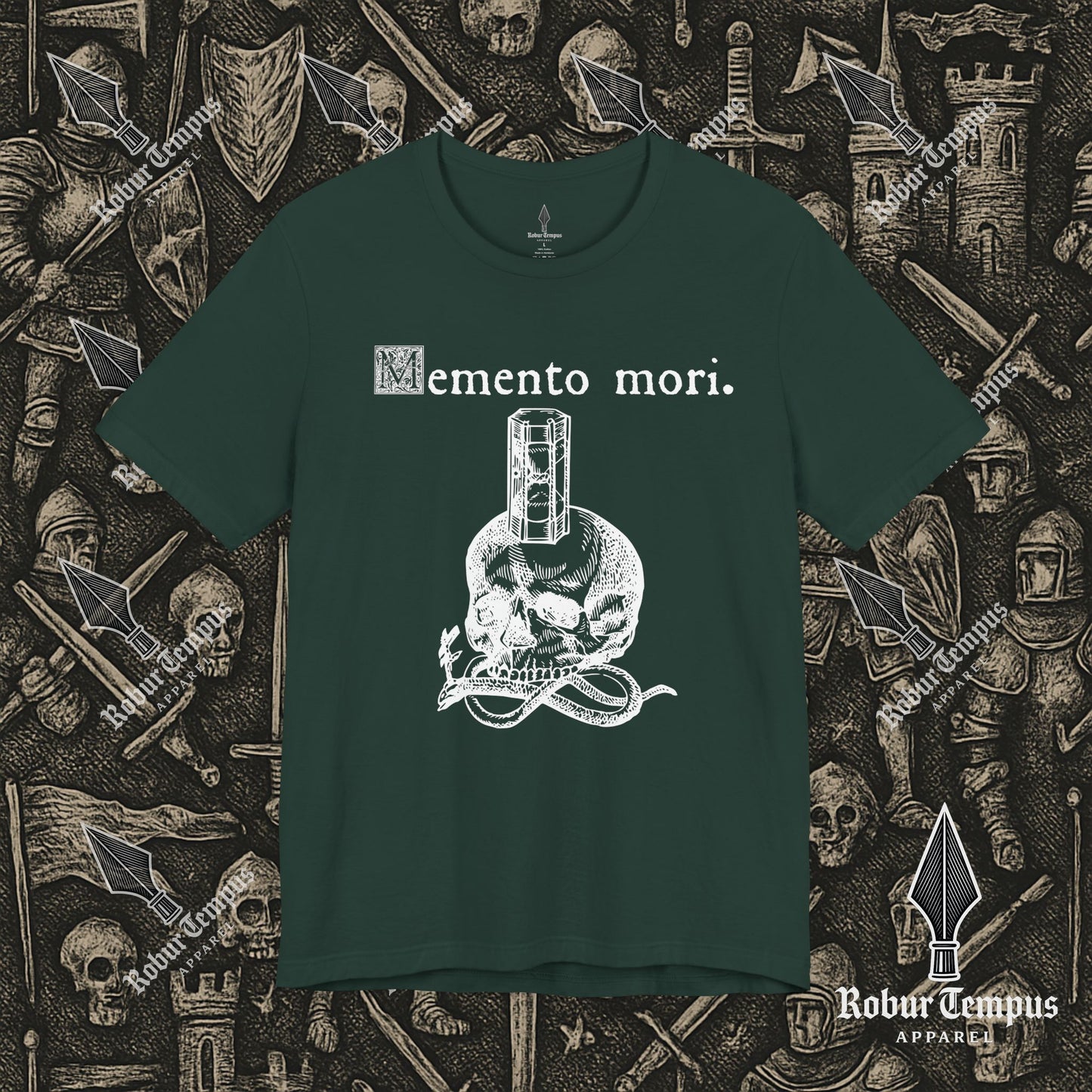 Memento Mori Skull Hourglass T-Shirt