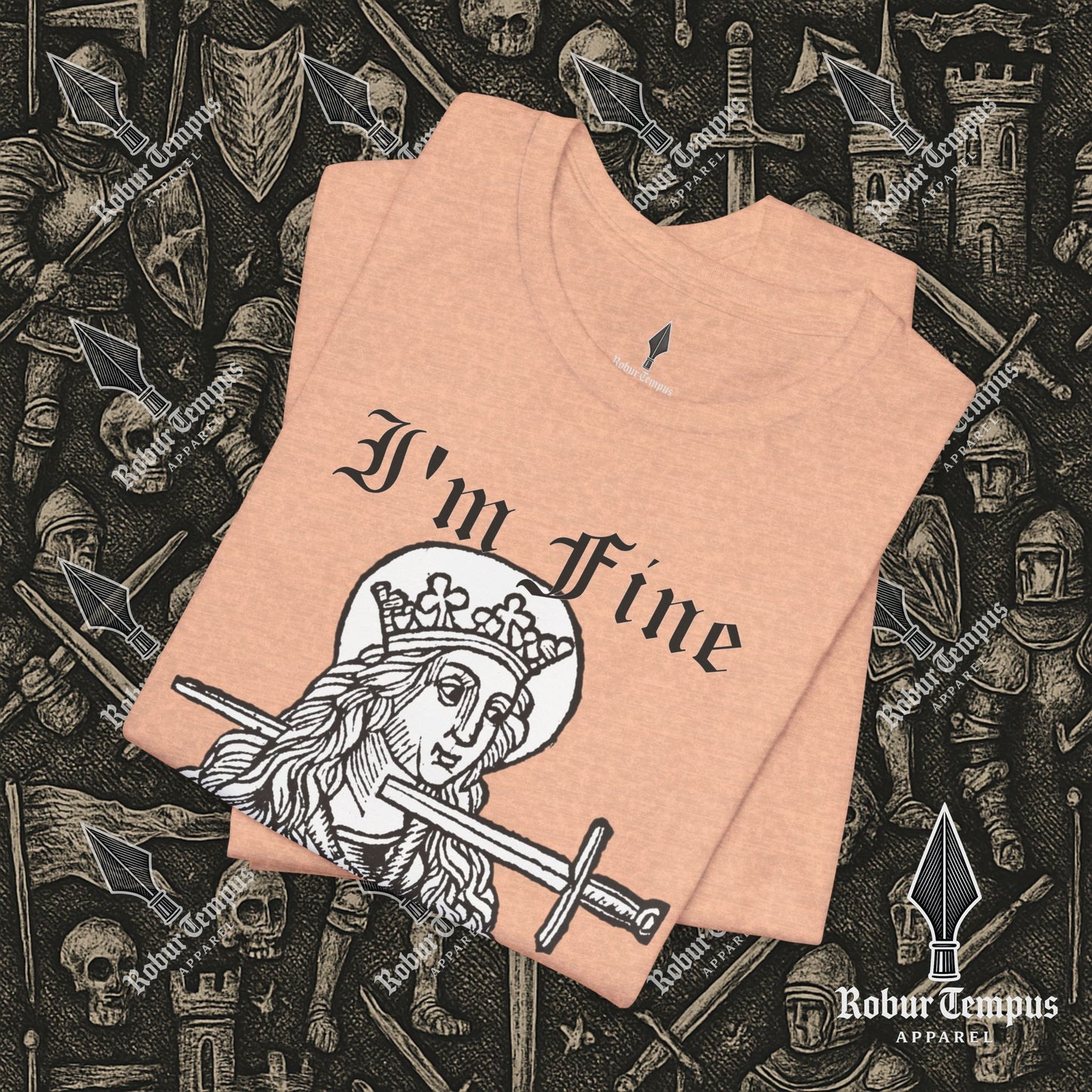 I'm Fine Dark Humor Graphic T-Shirt