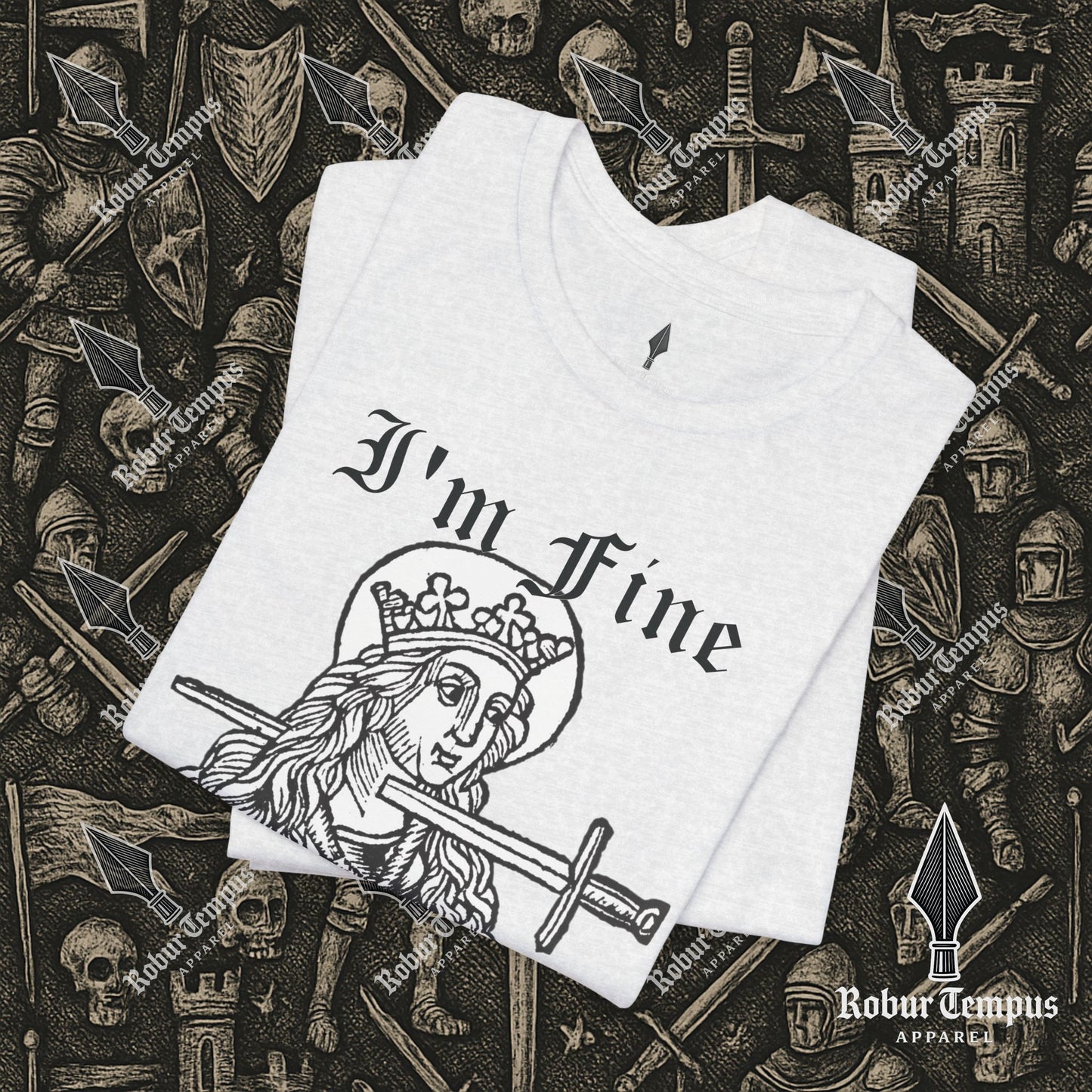 I'm Fine Dark Humor Graphic T-Shirt