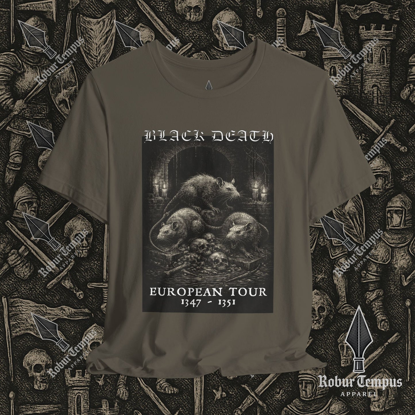 Black Death European Tour 2 Graphic T-Shirt