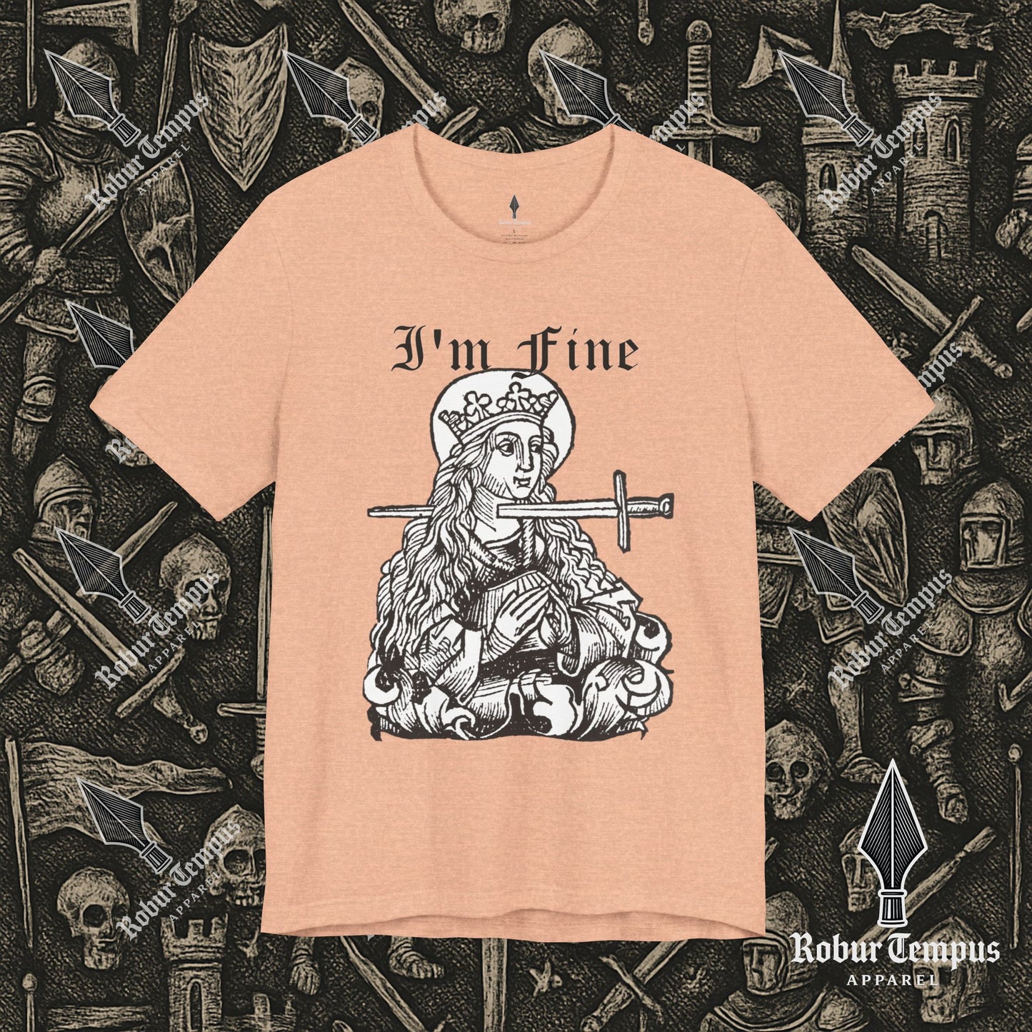 I'm Fine Dark Humor Graphic T-Shirt