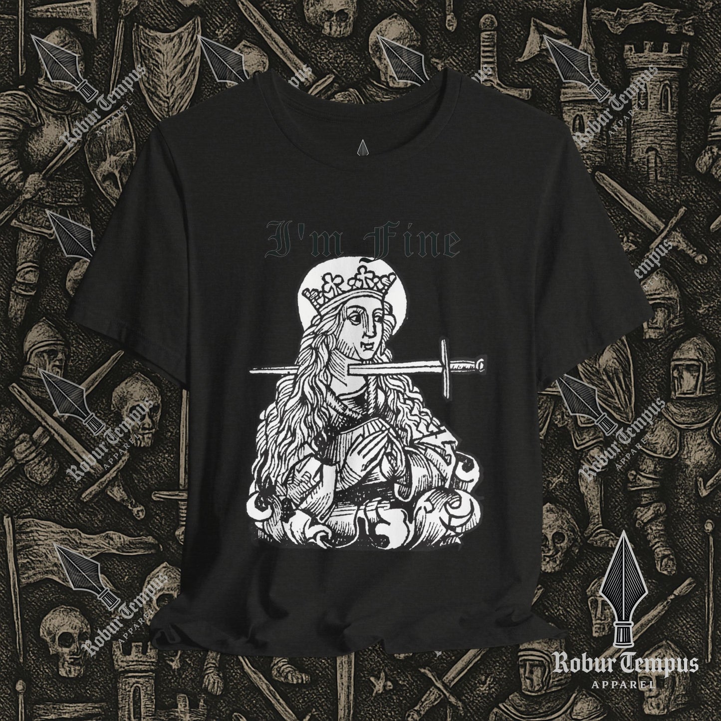 I'm Fine Dark Humor Graphic T-Shirt