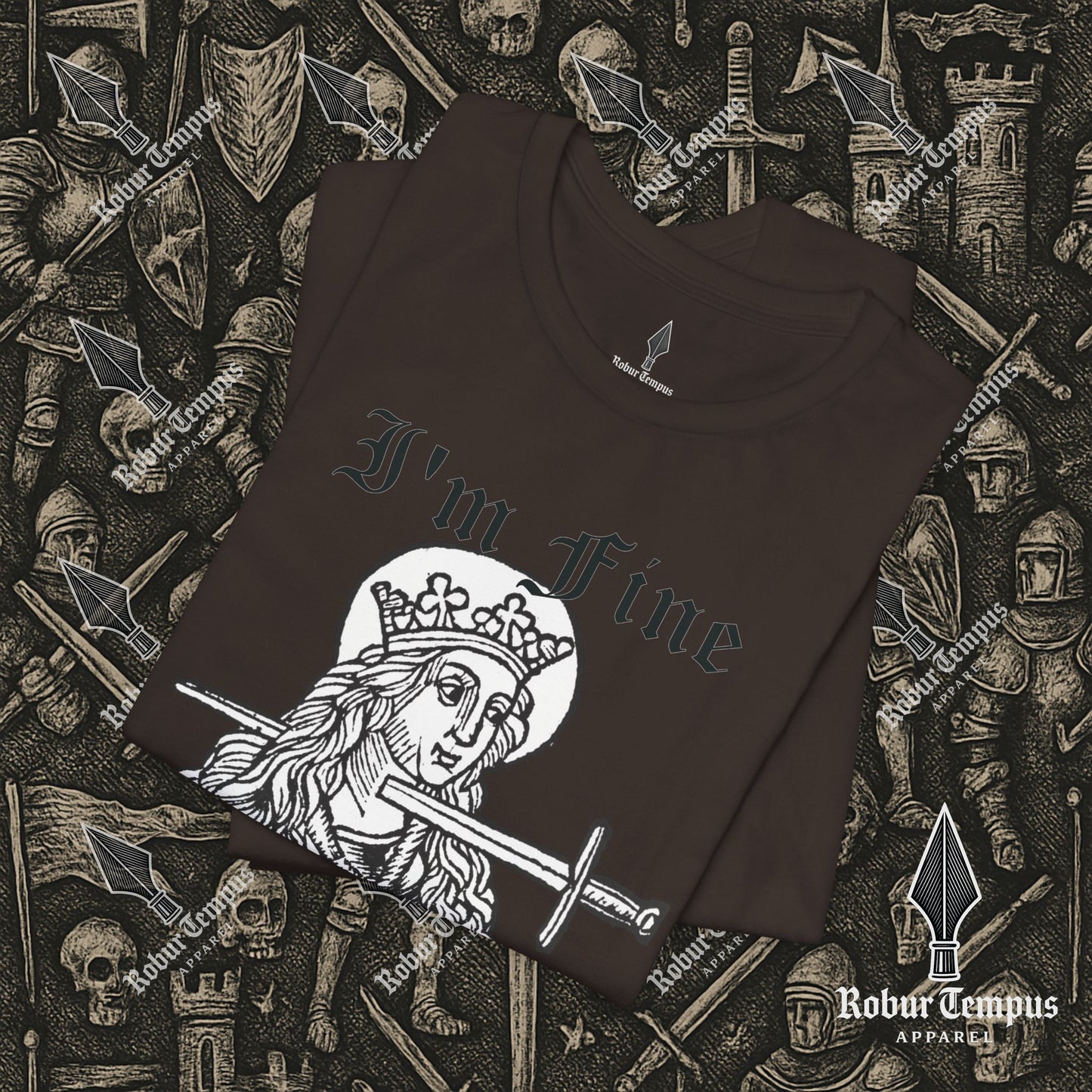I'm Fine Dark Humor Graphic T-Shirt