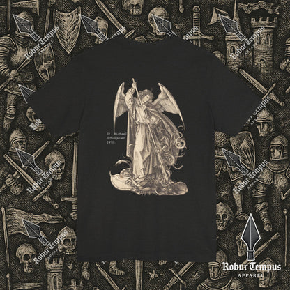 St Michael Schongauer back print T-Shirt