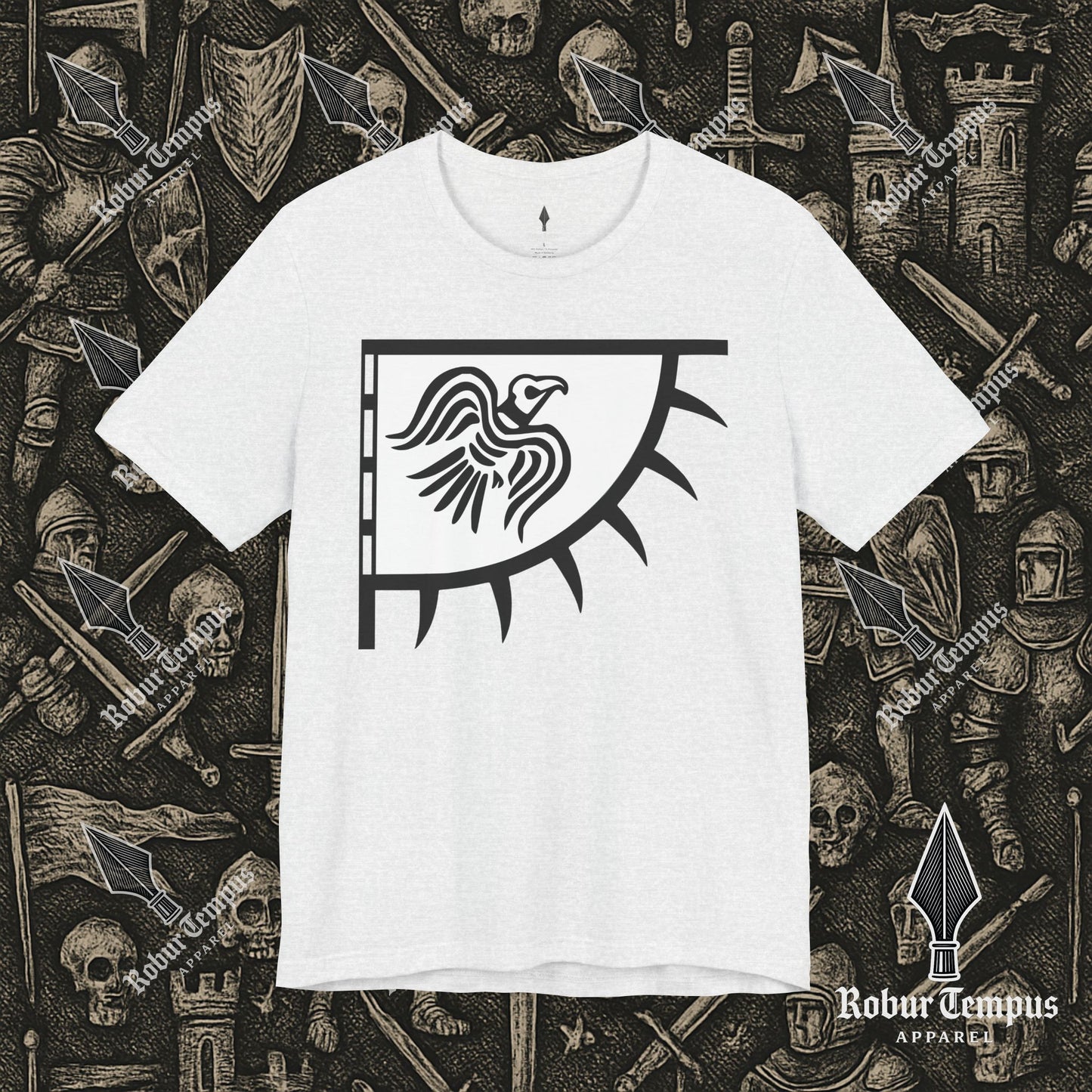 Norse Raven Banner Graphic T-Shirt