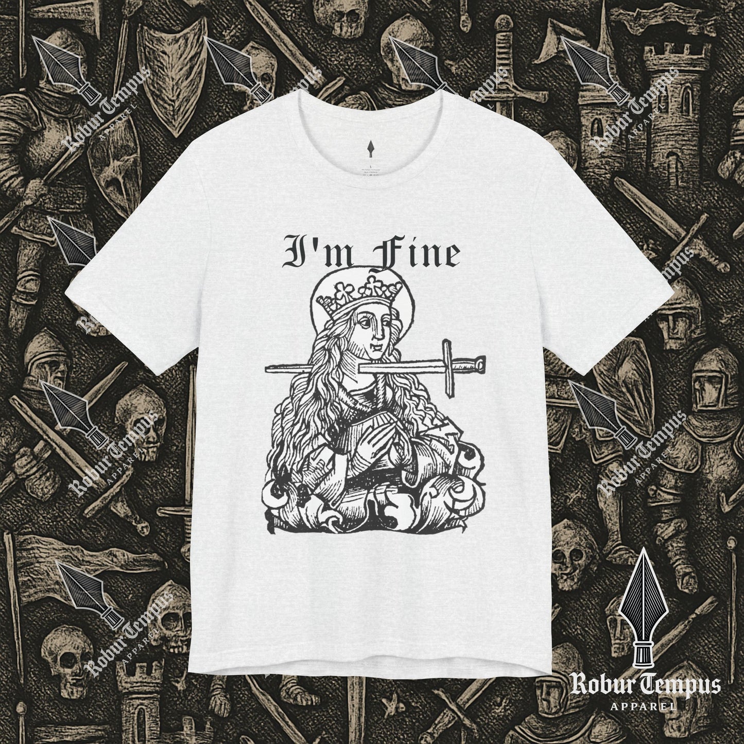 I'm Fine Dark Humor Graphic T-Shirt