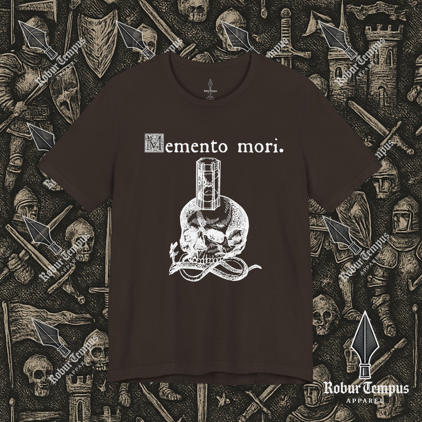 Memento Mori Skull Hourglass T-Shirt
