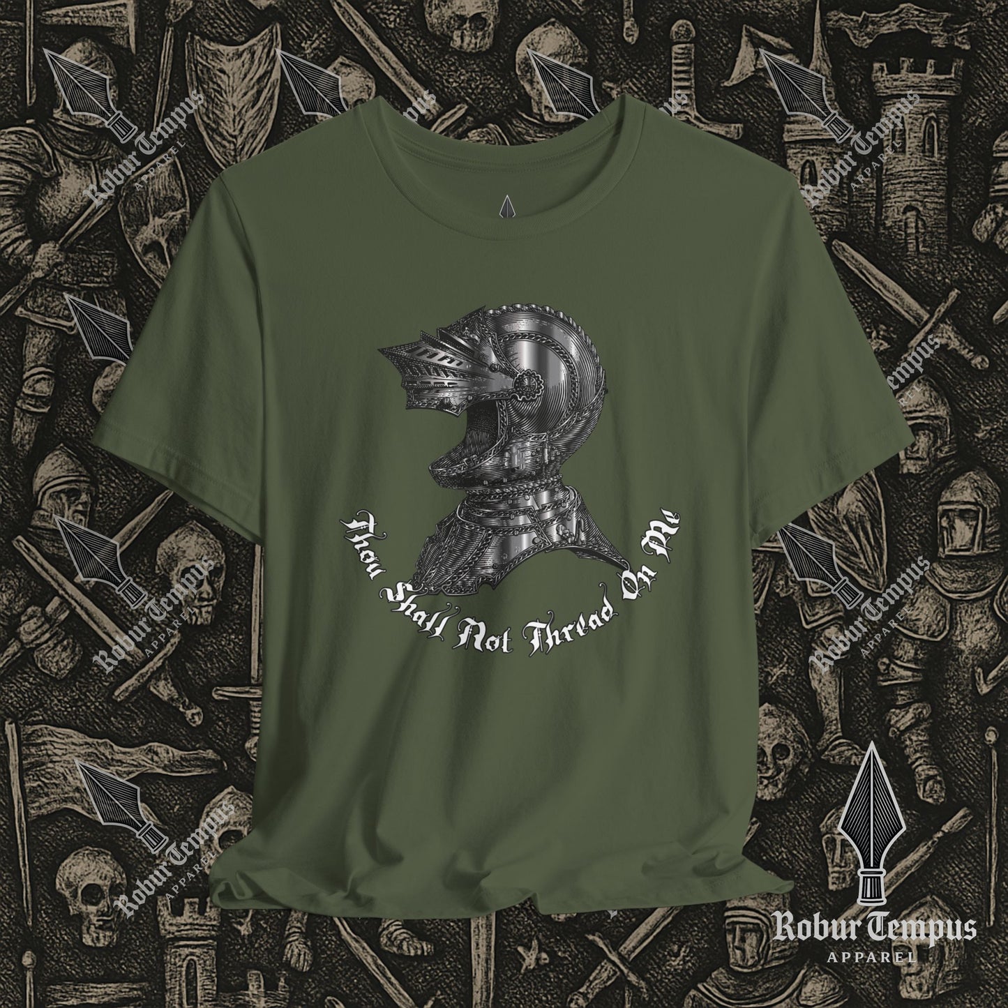 Thou Shall Not Thread On Me Helmet T-Shirt