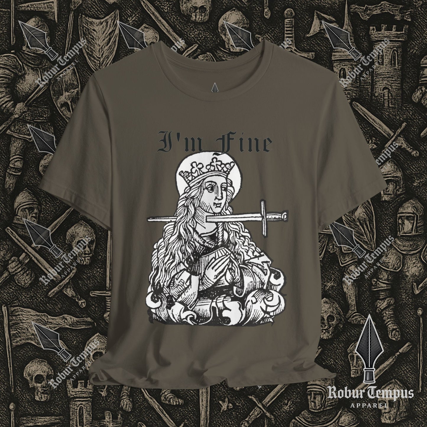 I'm Fine Dark Humor Graphic T-Shirt