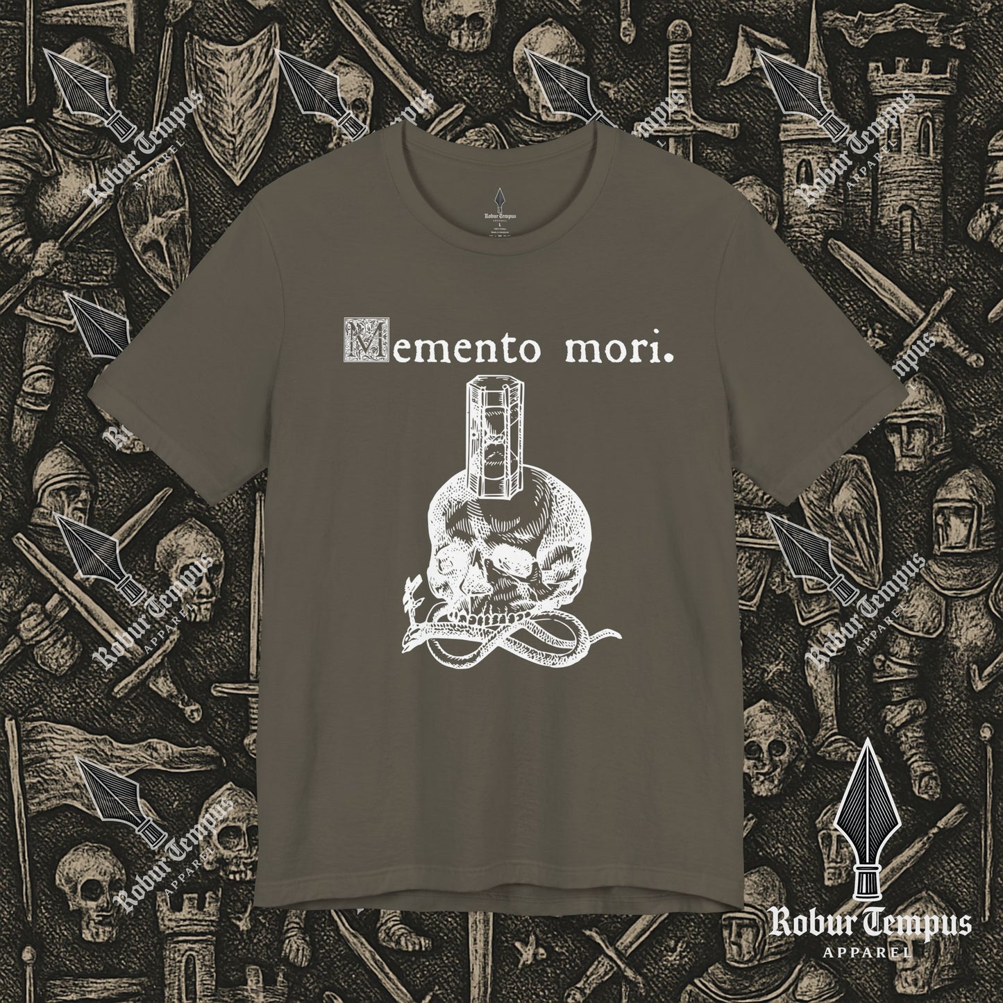 Memento Mori Skull Hourglass T-Shirt