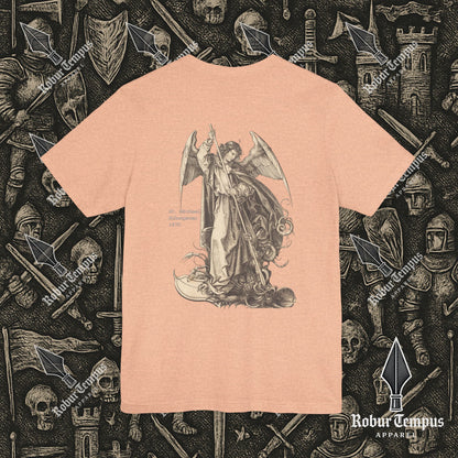 St Michael Schongauer back print T-Shirt
