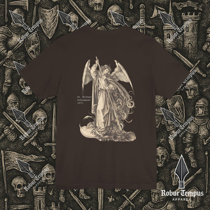 St Michael Schongauer back print T-Shirt