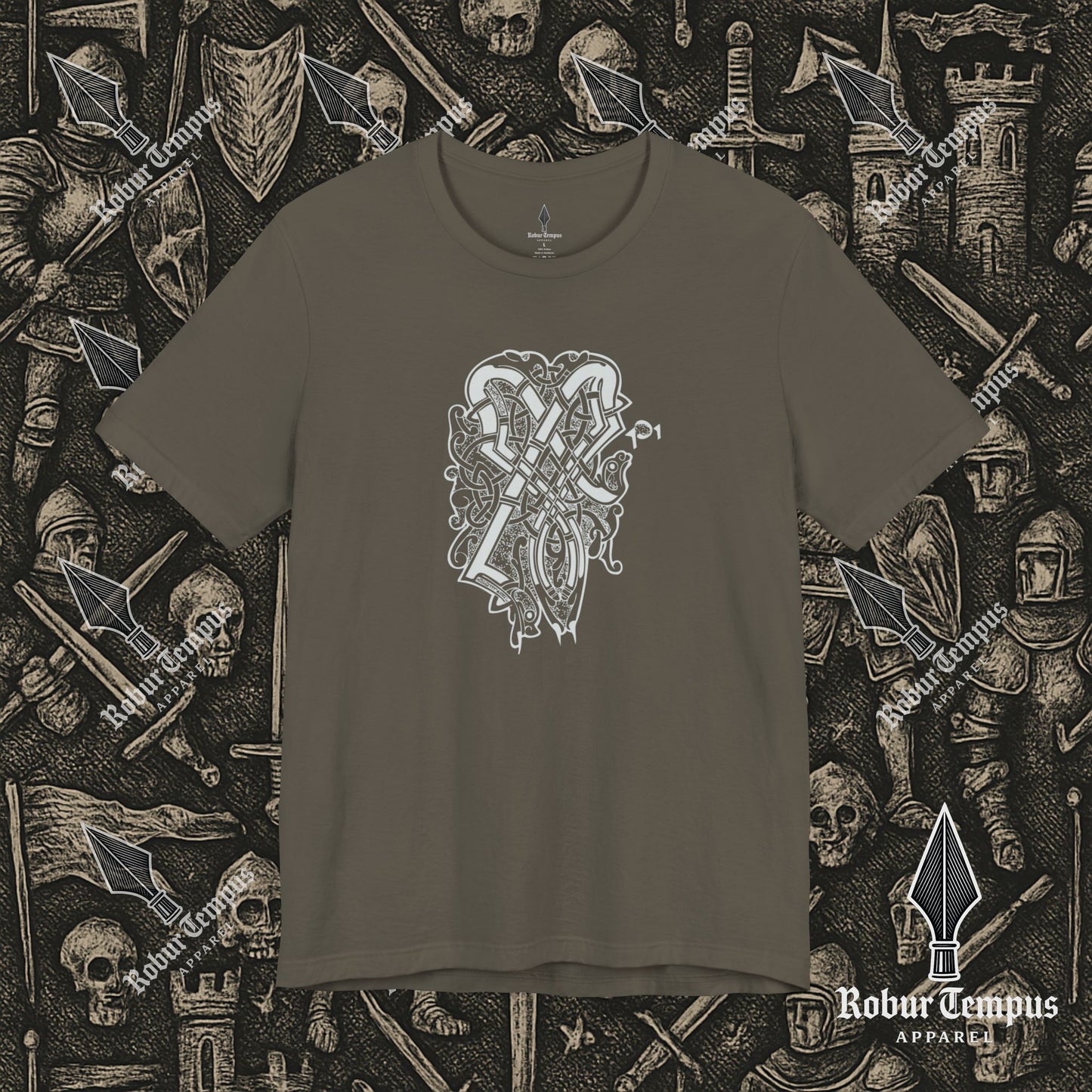 Nordic Dragon Pattern T-Shirt