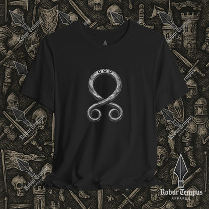 Steel Troll Cross Norse Charm Graphic T-Shirt