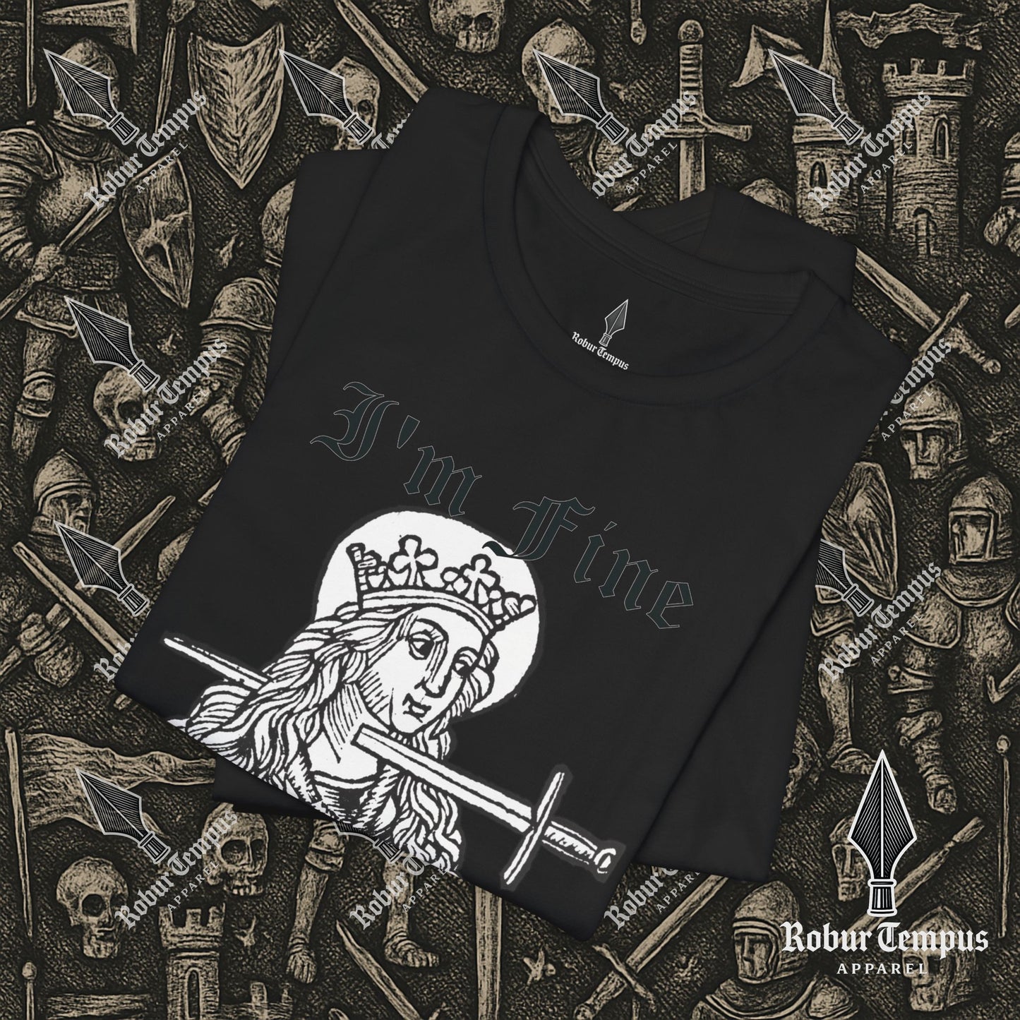 I'm Fine Dark Humor Graphic T-Shirt