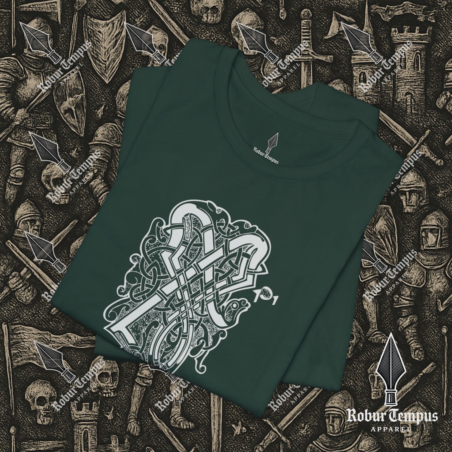 Nordic Dragon Pattern T-Shirt
