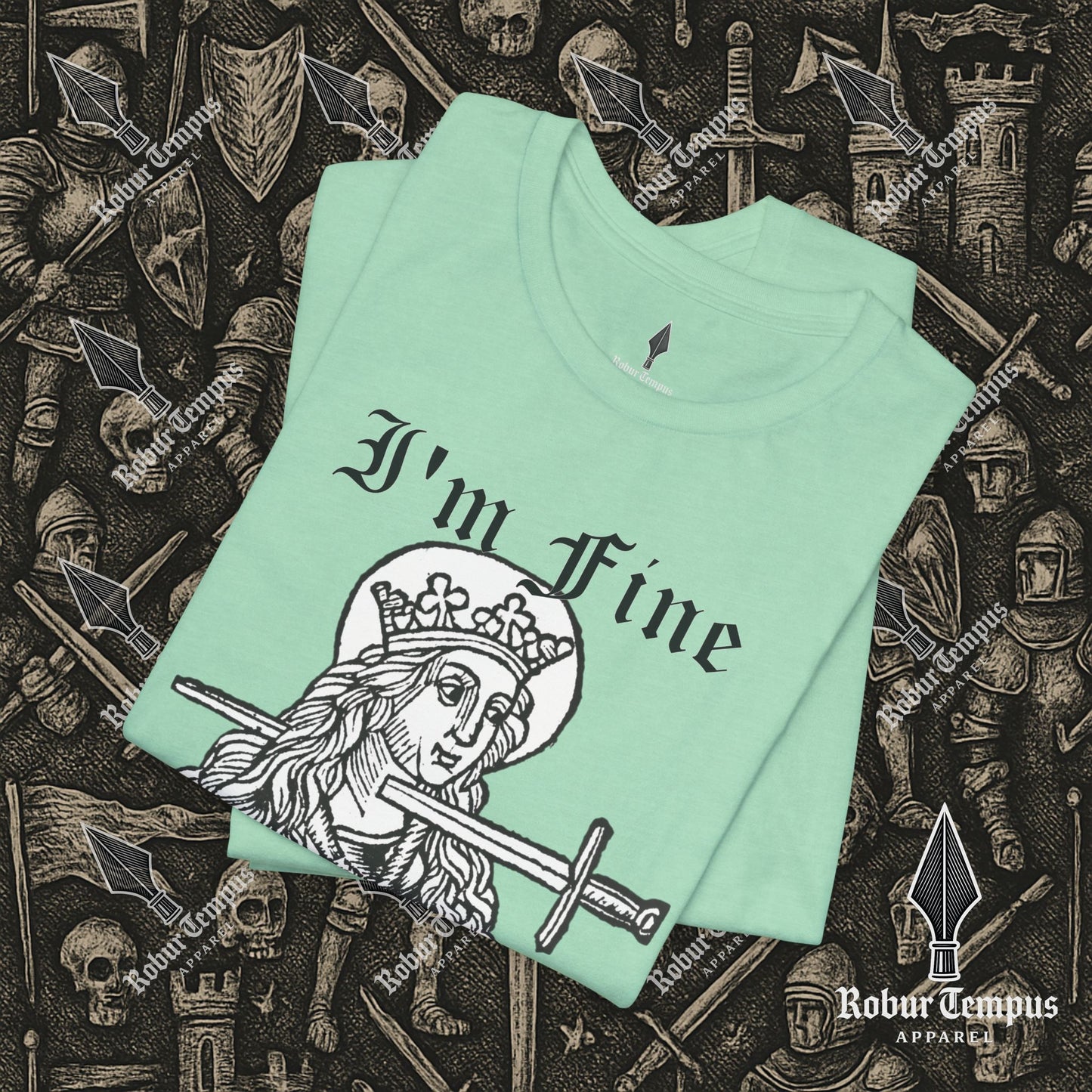 I'm Fine Dark Humor Graphic T-Shirt