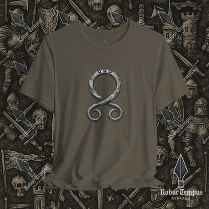 Steel Troll Cross Norse Charm Graphic T-Shirt