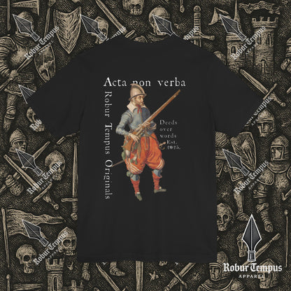 Acta non verba back print T-Shirt