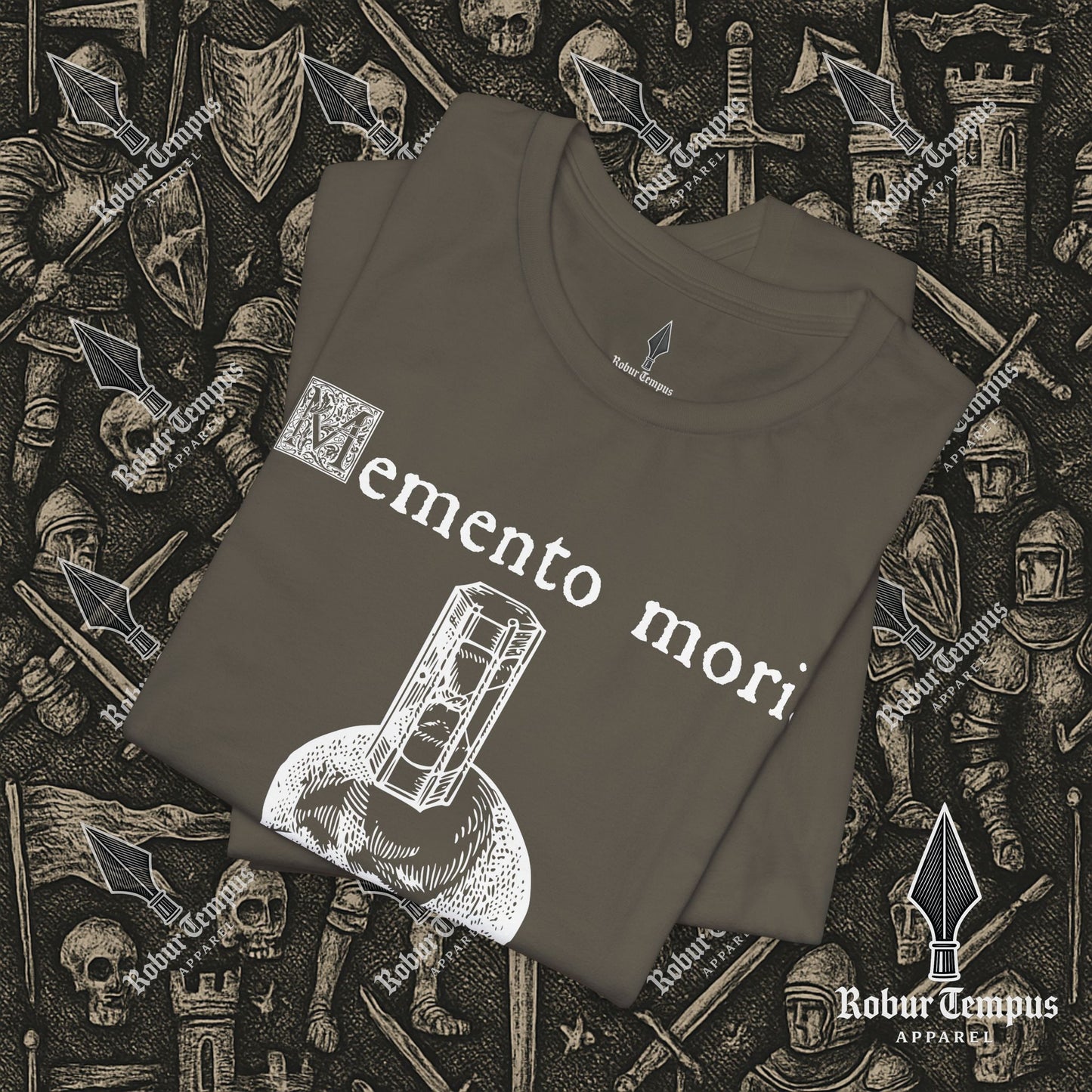Memento Mori Skull Hourglass T-Shirt