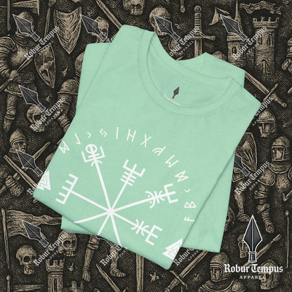 Vegvisir Runic Lettering T-Shirt