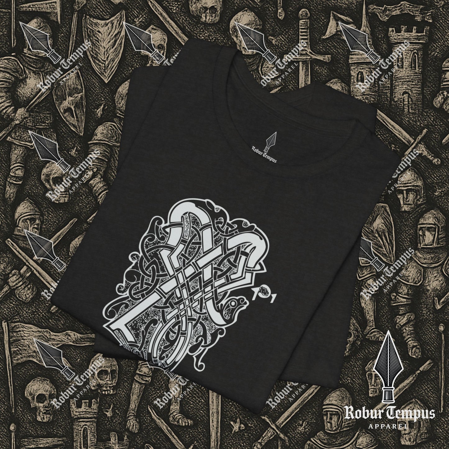 Nordic Dragon Pattern T-Shirt