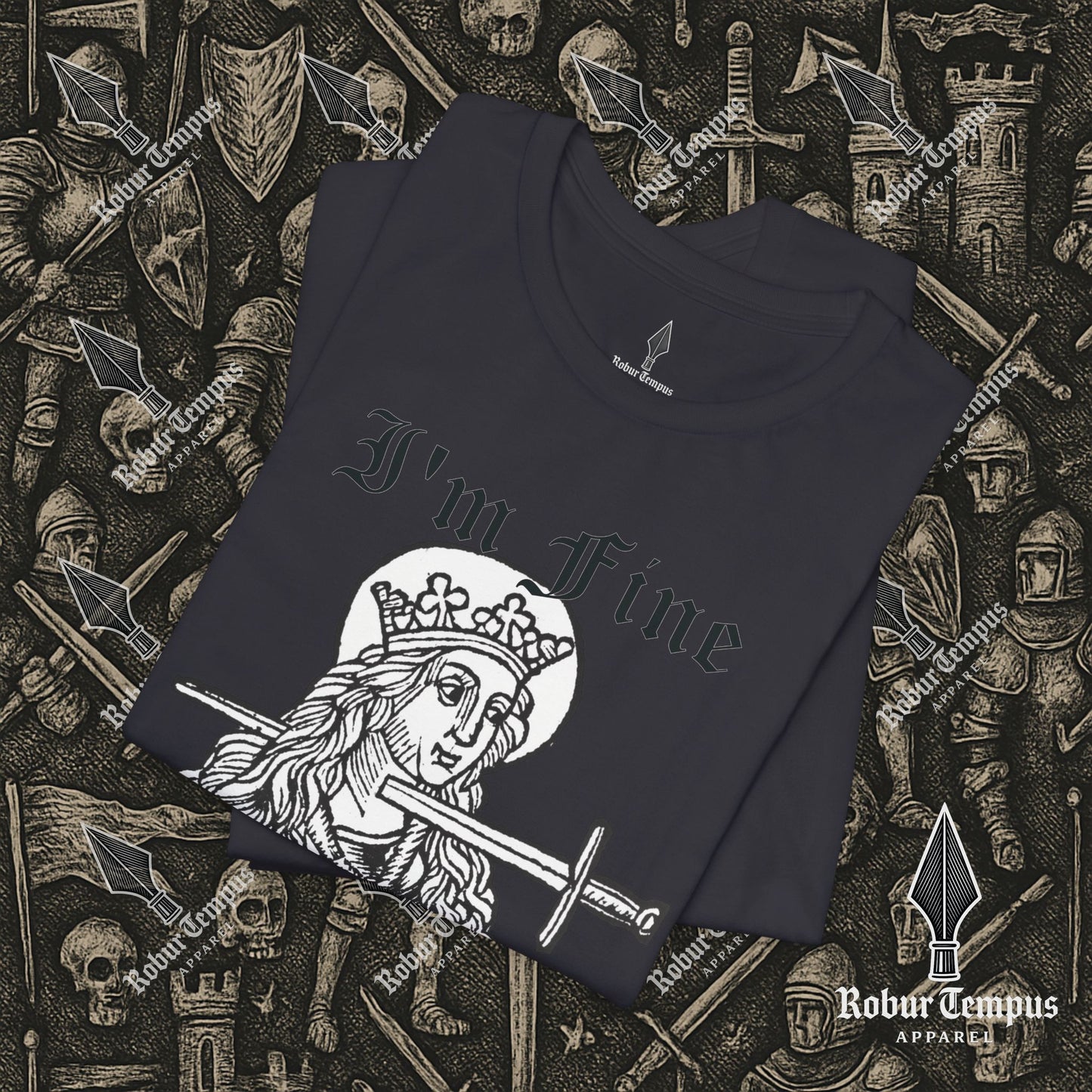 I'm Fine Dark Humor Graphic T-Shirt